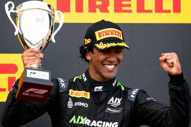 යෙවාන් ඩේව්ඩ් Formula 3 තරගාවලියක දෙවන ස්ථානය දිනයි 