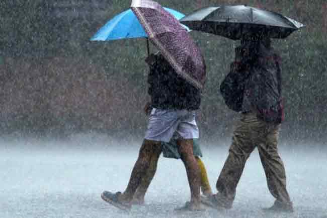 ප්‍රදේශ කිහිපයකට වැසි