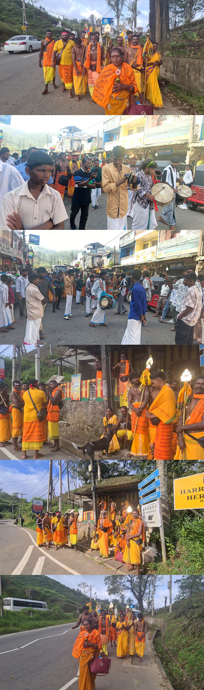 කතරගම ඇසළ පෙරහැරට පාගමනින් වතුකරයේ කණ්ඩායමක්