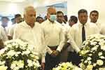 හිටපු පොලිස්පතිගේ දේහයට අවසන් ගෞරව දැක්වීමට හිටපු ජනපති රනිල් පැමිණෙයි 