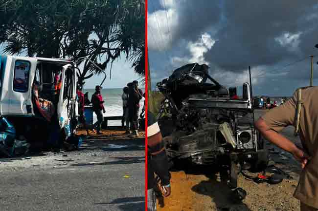 මාතර - වැල්ලමඩම ප්‍රදේශයේ  මාරක අනතුරක්