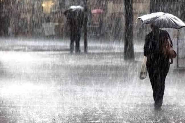 හෙට ප්‍රදේශ කිහිපයකට වැසි