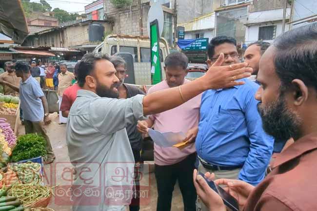 හැටන් මහජන පොළේ උණුසුම් තත්ත්වයක්