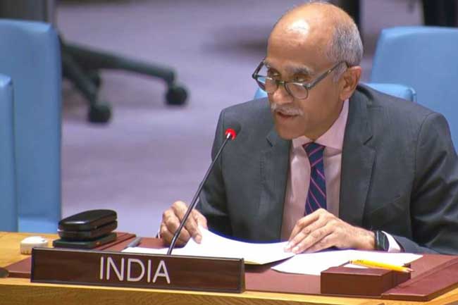 UN ආරක්ෂක මණ්ඩලයේදී ඉන්දියාවෙන් පාකිස්තානයට වාග් ප්‍රහාරයක්