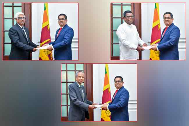 සීමා නිර්ණය කොමිෂන් සභාවේ නව සභාපති සහ සාමාජිකයන් පත් කෙරේ