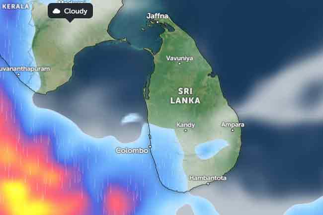 ඉදිරි පැය 36දී ප්‍රදේශ කිහිපයකට මි.මී 100 ඉක්මවූ තද වැසි 