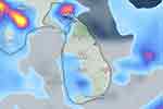 ප්‍රදේශ කිහිපයකට මි.මී 100 ඉක්ම වූ තද වැසි