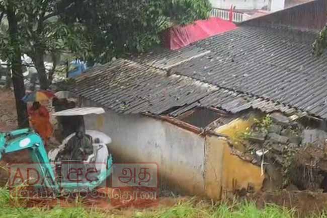 ආවාස ගෙයකට පස් කන්දක් කඩා වැටෙයි