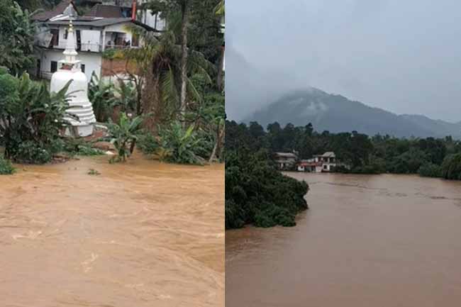 පේරාදෙණිය, ගම්පොළ සහ නාවලපිටියට සුළු ගංවතුර අවදානමක්