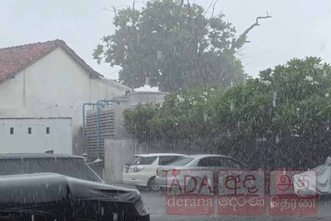 ප්‍රදේශ කිහිපයකට මි.මී 100 වැඩි වැසි