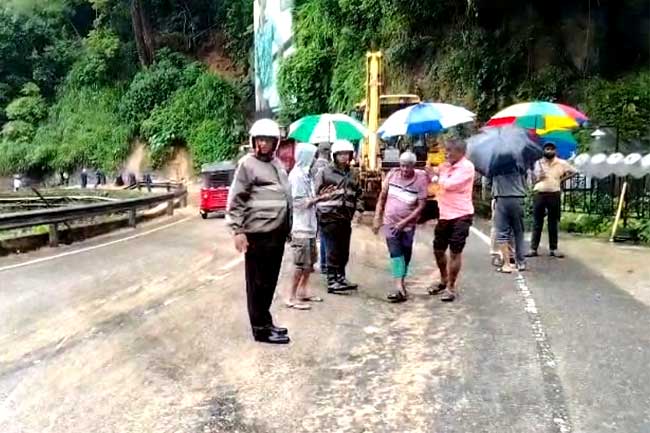 අයහපත් කාලගුණයෙන් වැසුණු මාර්ග ගැන RDAයෙන් දැනුම්දීමක්