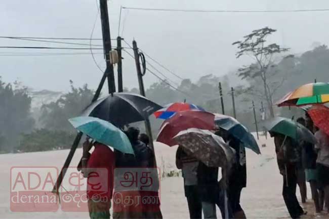 සබරගමුවට, මහනුවරට සහ නුවරඑළියට මි.මී 75ට වැඩි වැසි