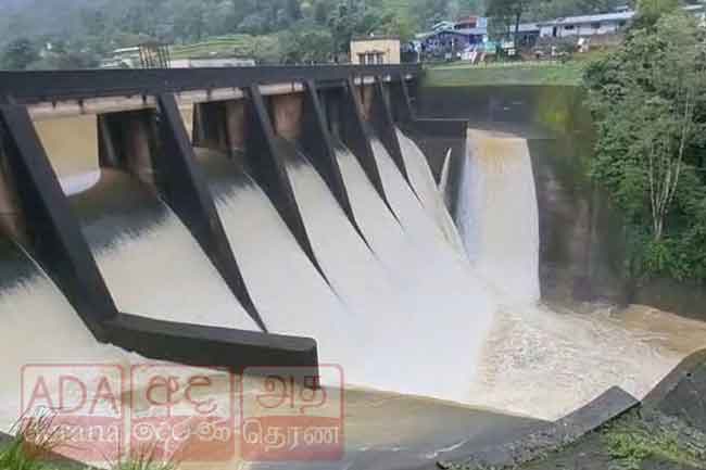 ලක්ෂපාන සහ කැනියොන් ජලාශවල වාන් දොරටු විවෘත කෙරේ‍