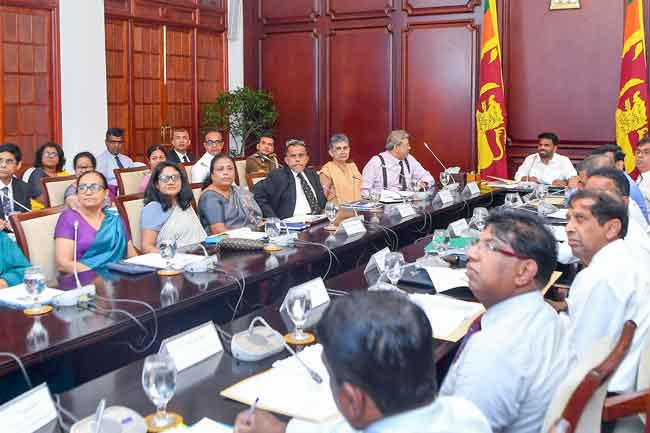 අධිකරණ අමාත්‍යාංශයට අදාළව 2027 පූර්ව අයවැය සාකච්ඡා ජනපති ප්‍රධානත්වයෙන් 