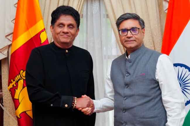 ඉන්දීය විදේශ ලේකම් සහ විපක්ෂ නායක අතර හමුවක්