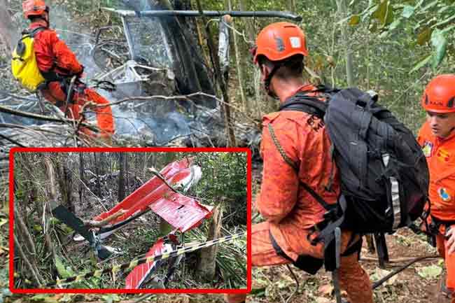බ්‍රසීලයේ හෙලිකොප්ටර් යානයක් කඩා වැටී සිව් දෙනෙකු මරුට