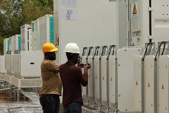 බැටරි ගබඩා බලශක්ති පද්ධති සැප්තැම්බර් මුලදී ජාතික විදුලිබල පද්ධතියට