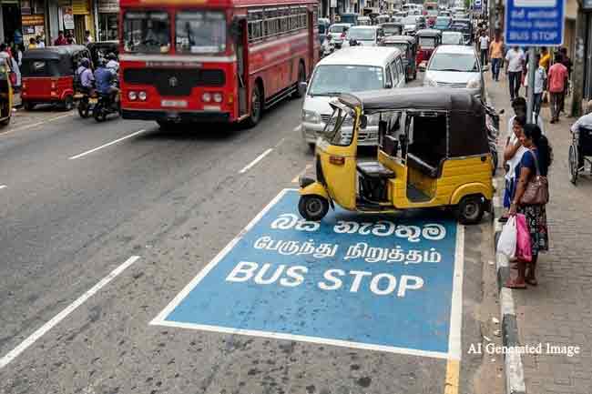 බස් හෝල්ට් අවහිර වන ලෙස වාහන නතර කරන රියදුරන්ට වැඩ වරදියි