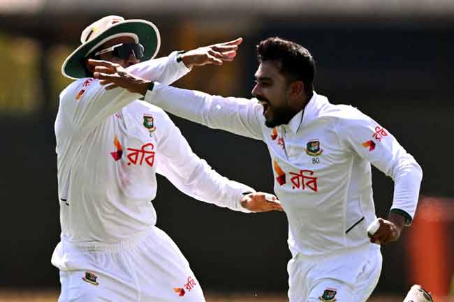 ඓතිහාසික ටෙස්ට් ජයක් වෙනුවෙන් බංග්ලාදේශයට ලකුණු 57ක ඉලක්කයක් 