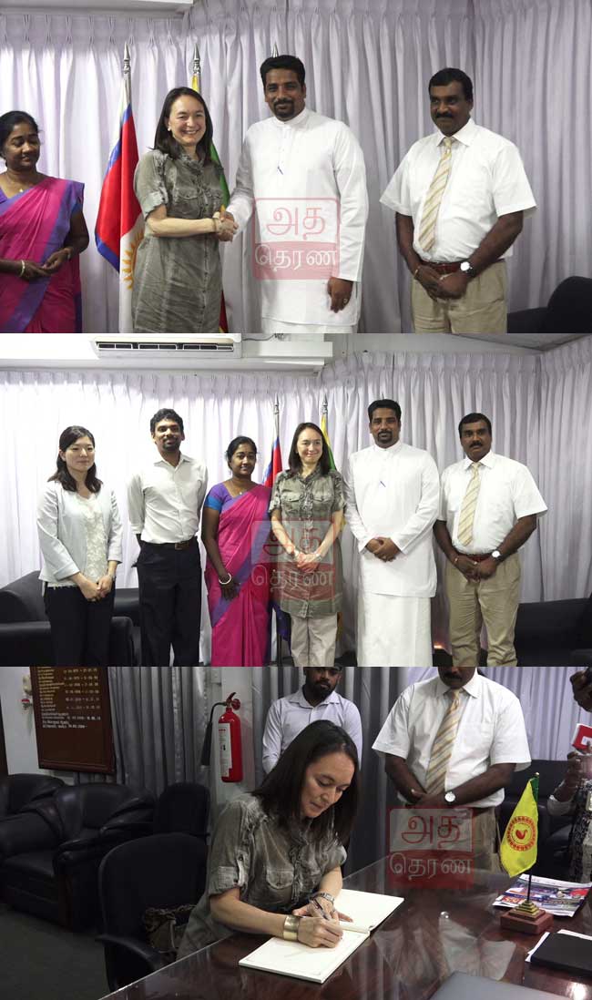 மேரி ஜெமஸ்டிடா - யாழ் மாநகர சபை முதல்வர் சந்திப்பு