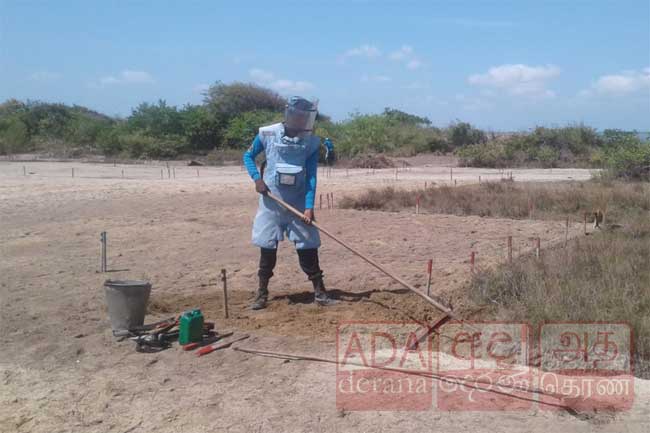  1,710,146 சதுரமீற்றர் பரப்பளவில்  29,403 அபாயகரமான வெடிபொருட்கள் அகற்றல்