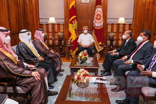 நேரடி முதலீட்டிற்காக சவுதி அரசுக்கு ஜனாதிபதியிடமிருந்து அழைப்பு