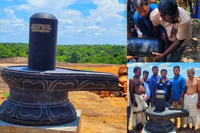 வெடுக்குநாறிமலையில் விக்கிரகங்கள் பிரதிஸ்டை செய்யப்பட்டது.