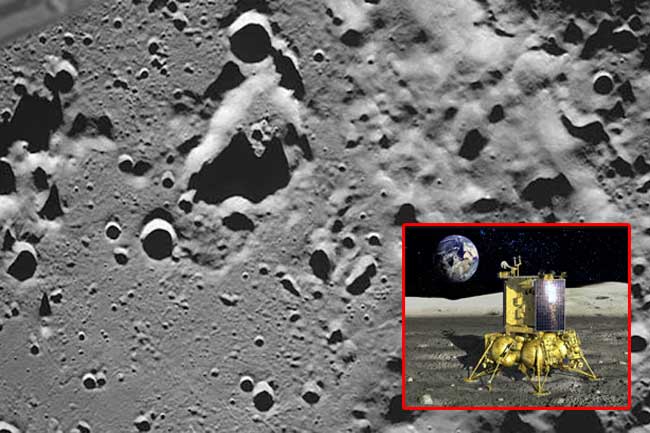 ரஷ்ய விண்கலம் நிலவில் மோதியது