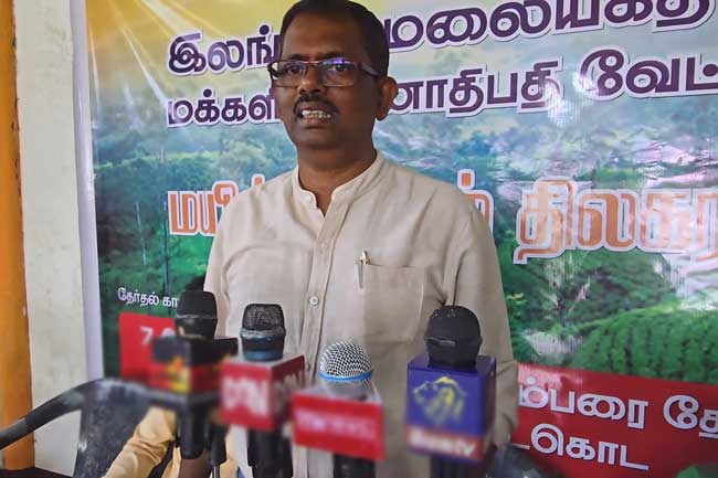 ஜனாதிபதி தேர்தலில் முதல் மலையத் தமிழன்!