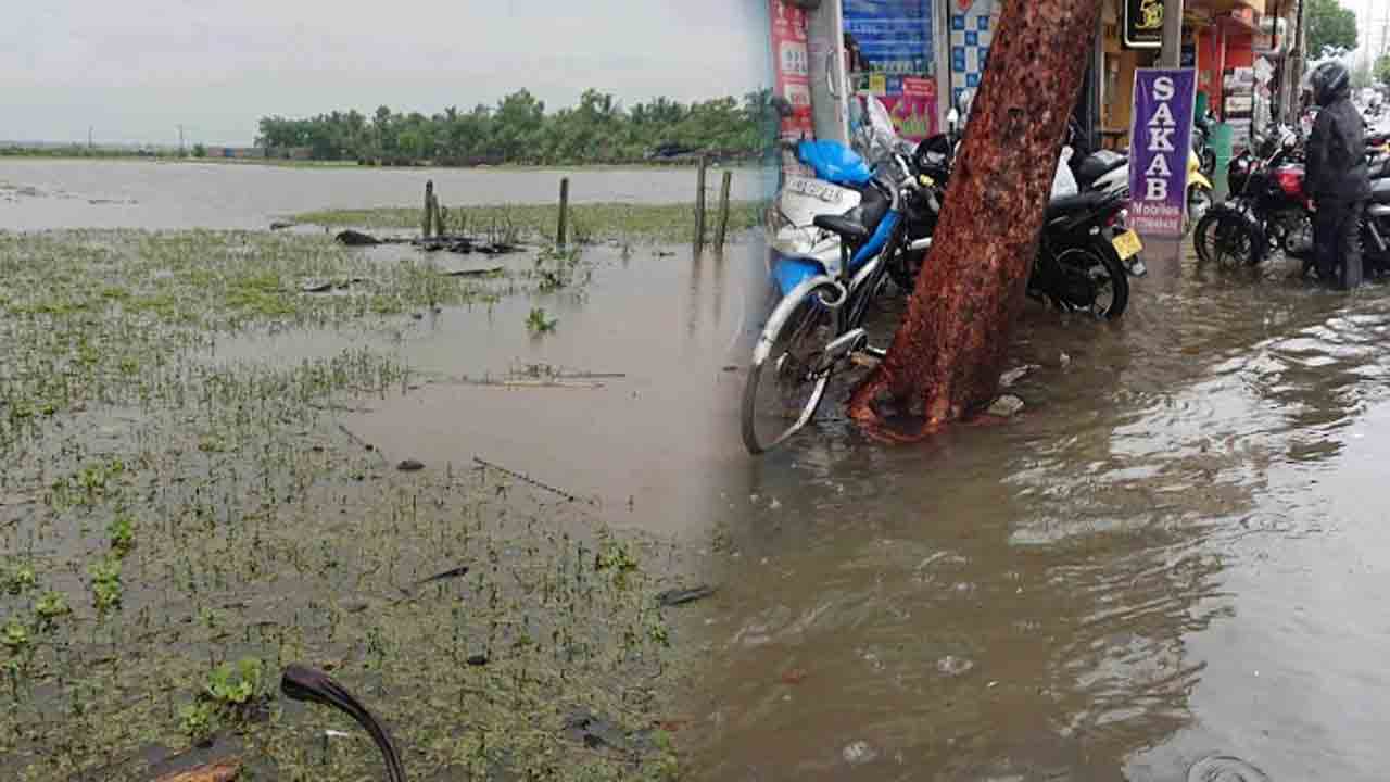 வெள்ளக்காடாக மாறிய அம்பாறை மாவட்டம்