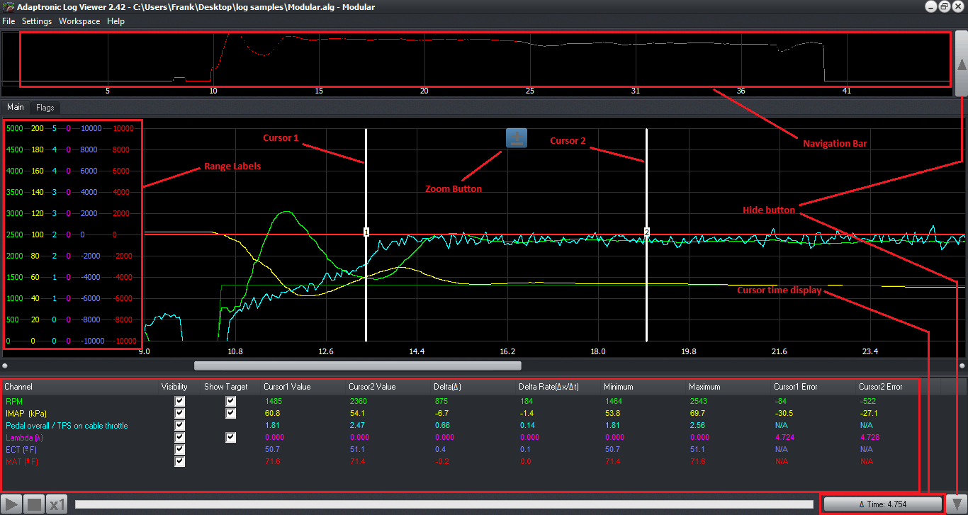 Main workspace screenshot