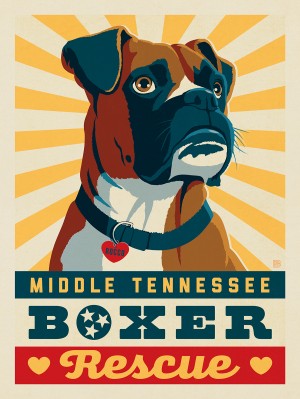 Middle Tennessee Boxer Rescue Fundraiser Print #1 (Rocco)