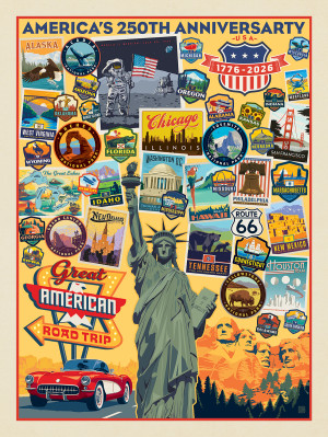 250th Anniversary USA: Liberty Collage (Vertical)