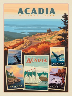 Acadia National Park: Collage Print