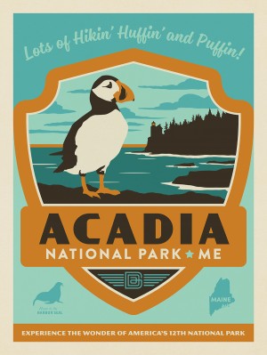Acadia National Park: Emblem Print