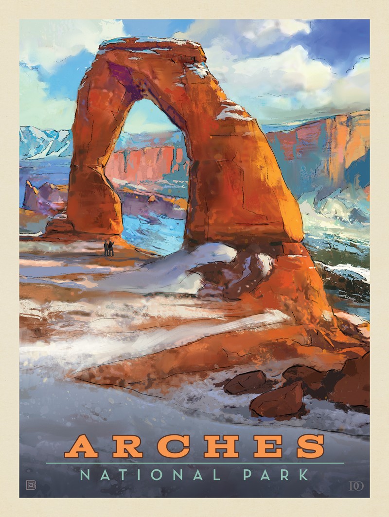 Snowy arches