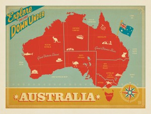 Australia: Explore Down Under Map