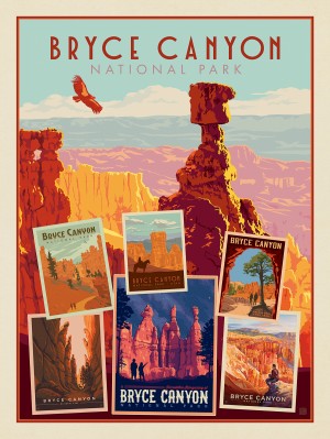 Bryce Canyon National Park: Collage Print