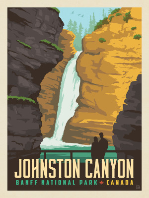 Canada: Johnston Canyon, Upper Falls