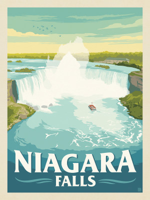 Canada: Niagara Falls (Aerial View)