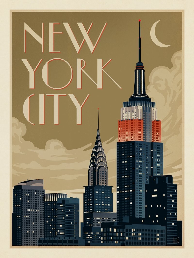 New York City Deco Skyline Anderson Design Group