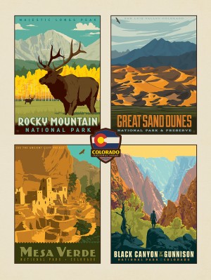 Colorado National Parks: Quad Design