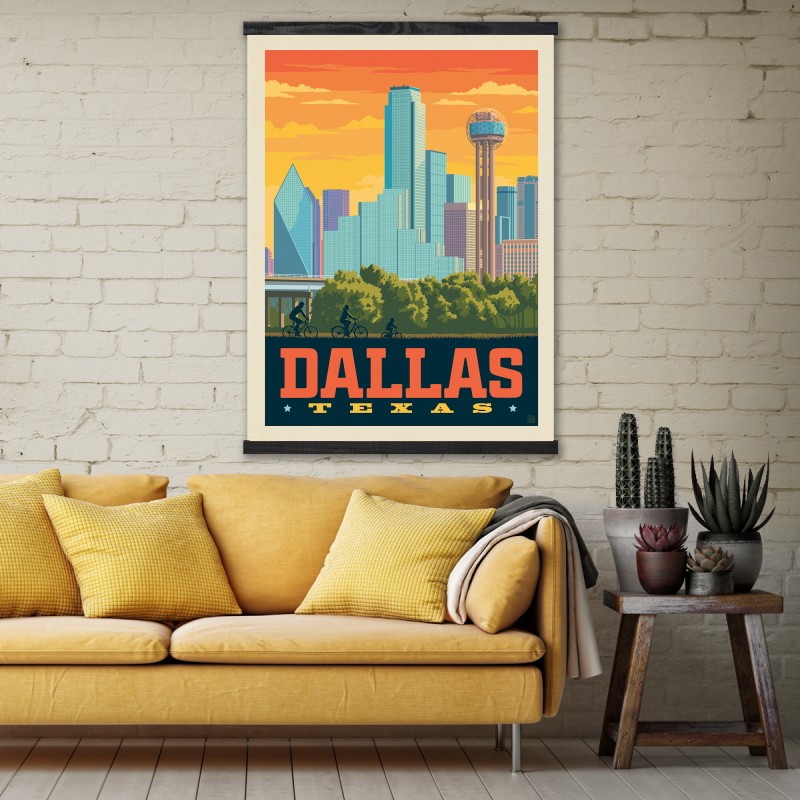 Stampa su tela Skyline New York seppia 190x90 cm | Leroy Merlin