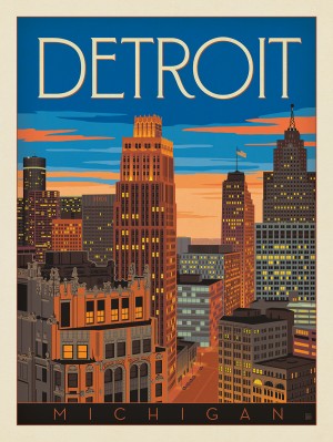 Detroit, MI Skyline