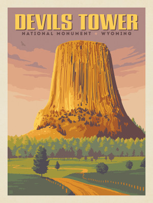 Devils Tower, WY: Dusk