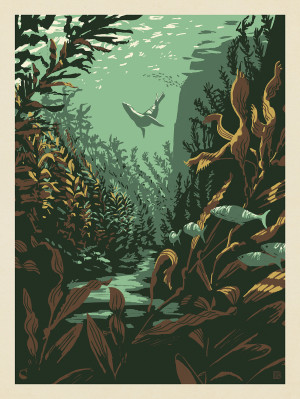 Digital Painting: Kelp Forest