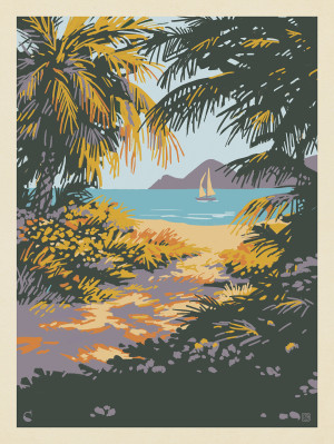 Digital Painting: Tropical Breeze