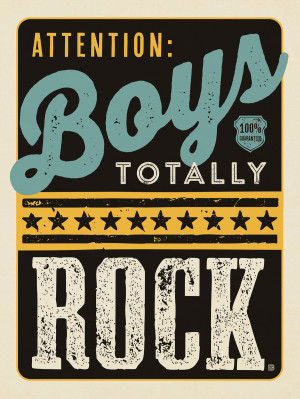 Door Sign: Boys Rock!