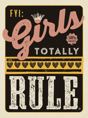 Door SIgn: Girls Rule!