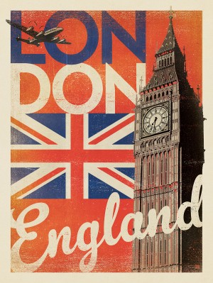 England, London: Vintage Print
